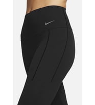 Nike Universa High Rise Full Length Leggings With No Front Seam Kadın Yüksek Bel Lazer Kesim Tayt Siyah