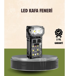 3’Ü 1 Arada Led Far Şarj Edilebilir Sensörlü Manyetik 10 Saat Kullanım - Lisinya