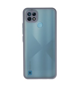 Realme C21 Kılıf Montreal Silikon Kapak - Gri