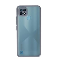 Realme C21 Kılıf Montreal Silikon Kapak - Gri