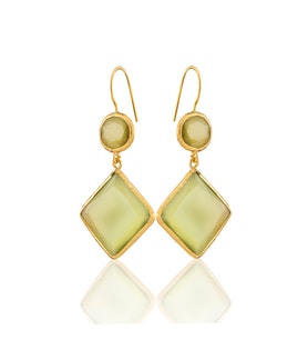 Kadir Jewellery 22 Ayar Altın Kaplama Kadın Sallantılı Küpe -El İşçiliği Ve Hipoalerjenik Küpe