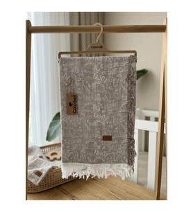 %100 Pamuk Müslin Bebek Battaniyesi Hassas Ciltler İçin 120x120