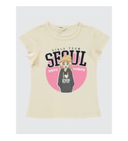 Civil Girls Kız Çocuk Tişört 2-5 Yaş Fil Dişi