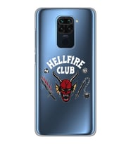 Xiaomi Redmi NOTE 9 Uyumlu Hellfire Club Tasarımlı Şeffaf Telefon Kılıfı