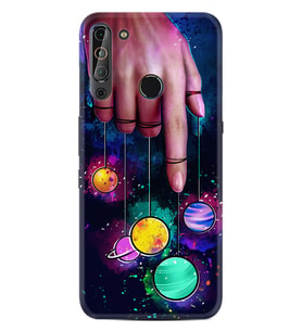 Casper Via X20 Kılıf Silikon Desen Finger planet 1740