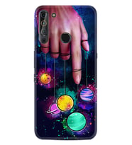 Casper Via X20 Kılıf Silikon Desen Finger planet 1740