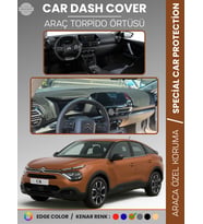 CITROEN C4 (2020-2025) Torpido Örtüsü Ön Göğüs Koruma Araca Özel Çatlamayı Önler Kaymaz Kolay Montaj