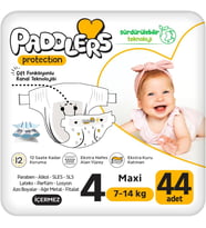 Protection Bebek Bezi 4 Numara Maxi (7-14 Kg) 44 Adet – Jumbo Paket, Maksimum Koruma