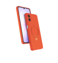 Samsung Galaxy A07 4G Regal Magsafe Standlı Kapak - Turuncu