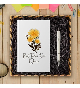eJOYA Öğretmenlere Özel Tasarım Defter & Kalem & Hediye Kutusu 114376
