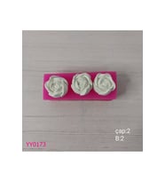 YY0173 Üçlü Fındık Gül Silikon Kalıp
