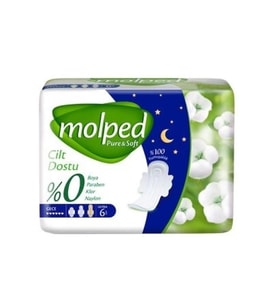 Molped Pure&Soft Gece Ped 6 Adet