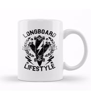 Longboard Lifestyle Kupa Bardak Porselen