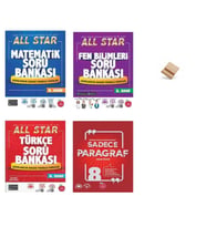 Newton LGS 2027 8. Sınıf Matematik Türkçe Fen ve Paragraf 4lü Set All Star Soru Bankası + Telefon Standı