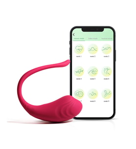 Telefon Kontrollü Modern Vibratör Pembe