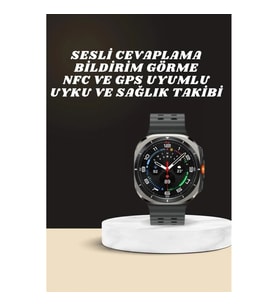 Mey İthalat® Akıllı Saat Amoled Ekran Bluetooth Bağlantılı Sağlık Takibi GPS Uyumlu