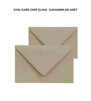 Kare Zarf Elvan 70 gr Kraft 114x162 mm 250 Adet – Doğal ve Şık Zarf Seçimi