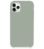Newface Apple iPhone 11 Pro Max Kılıf Lansman Legant Silikon - Açık Gri