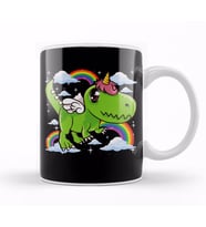 Cute Dinosaur & Unicorn Unisaur Mythical Animal Kupa Bardak Porselen