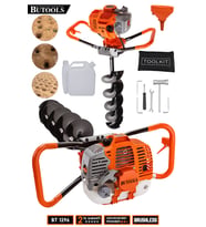 BUTOOLS 150 Mm Çelik Şanzuman Benzinli Toprak Burgu Makinesi