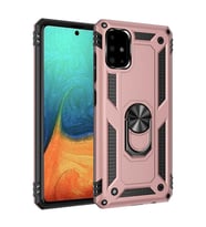 Samsung Galaxy A51 Uyumlu Kılıf Zore Vega Kapak (Rose Gold Altın)