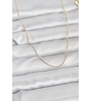 CM 14K Gold Renk İnce Top Zincirli 60 cm Kadın Kolye - TJ-BKO10943