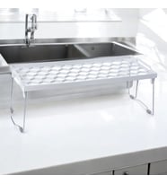 Plastik Metal Ayaklı Dikdörtgen Mini Raf Düzenleyici Organizer