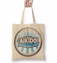 Logo Distress Aıkıdo Bez Çanta Uzun Saplı