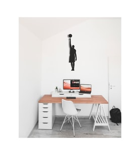 Top Çevirme Adam Silüet Tablo Mdf Lazer Kesim