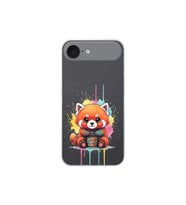 iPhone 17 Air ile Uyumlu Splash Tilki Tasarımlı Şeffaf Silikon Kılıf