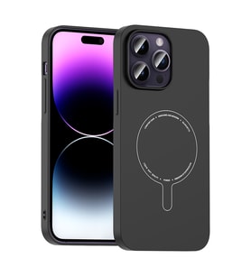 iPhone 14 Pro Max Kılıf M-Safe Şarj Özellikli Kamera Korumalı Elio Sert PC Kılıf