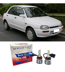 Mazda 121 Led Xenon Uzun + Kısa Far Ampulü H4 Duo Yeni Seri Beyaz