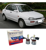 Mazda 121 Led Xenon Uzun + Kısa Far Ampulü H4 Duo Yeni Seri Beyaz