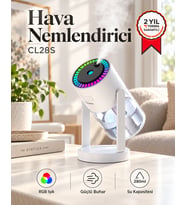 Yıldızlı Gökyüzü Projeksiyonlu Hava Nemlendirici Araç İçi Ofis Uyumlu RGB Işıklı Döner Başlıklı Taşınabilir Buhar Makinesi [280 ml]