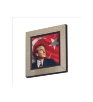 Mustafa Kemal Atatürk Baskılı MDF Magnet 7X7