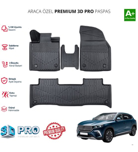 TOGG T10X ARACA ÖZEL 3D PASPAS 2023 2024 2025 2026