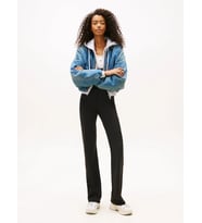 Tommy Hilfiger TJW İspanyol Paça Kadın Siyah Tayt DW0DW22110BDS