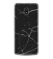 Xiaomi Redmi 8A 8 Pro 9C 9T 10C 11T Pro Kılıf Desenli Silikon Siyah Mermer 1299