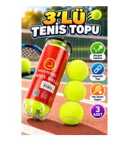 3’lü Tenis Topu Seti – Dayanıklı ve Dengeli Zıplama Performanslı