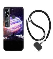 Tecno Spark 6 6 Go 8C 8 Pro 7 7 Pro Kılıf Boyun Askılı Silikon Super Planet 1797