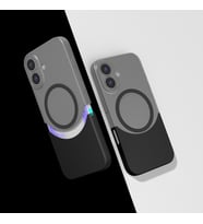 Apple iPhone 16 Plus Uyumlu Kılıf M-Safe Şarj Özellikli Mıknatıslı Zore Duble Kapak (Siyah)