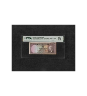 Sertifikalı Pmg 62 Unc Çil Inönü Batan Gemi 50 Elli Kuruş P 133 1930 S/n B3 450230 / 2. Ems