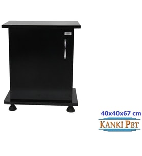 Kanki Pet 40 Cm MDF Akvaryum Sehpa Siyah 40x40x67h Cm