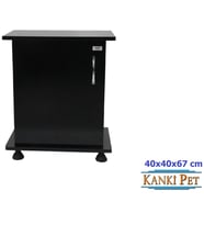 Kanki Pet 40 Cm MDF Akvaryum Sehpa Siyah 40x40x67h Cm