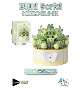 Panlos Micro Block Serisi 1254 Çiçek Buketi 323 Parça Oyuncak Yapım Seti FFP-1254