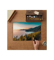 Köy- Kıyı- Dağ Manrası Tasarımı 240 parça Ahşap Puzzle Ahşap Kutuda MP00037