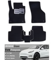 Tesla Model Y (2019-2024) Uyumlu EVA Paspas Tam Set – Birebir Uyum,Araca Özel Tasarım,Su Geçirmez