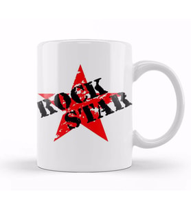 Rock Star Kupa Bardak Porselen