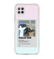 Huawei P40 Lite Uyumlu Regular Show Mordecai ve Rigby Desenli Şeffaf Telefon Kılıfı