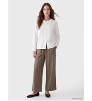 LCW Modest Haki Beli Lastikli Kadın Geniş Paça Pantolon